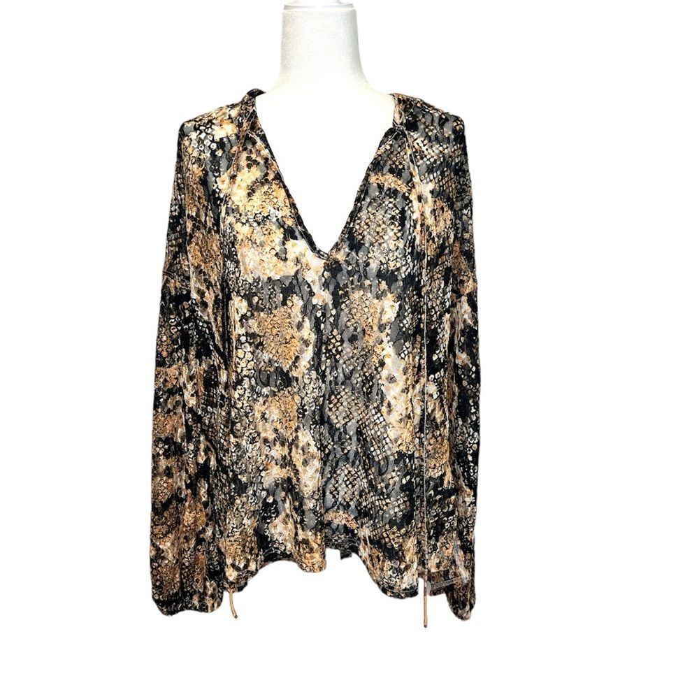 FREE PEOPLE Out For The Night Snake Combo Top Size Small